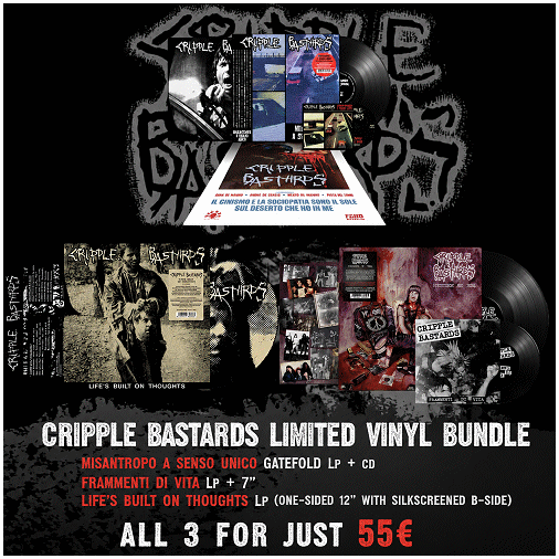 CRIPPLE BASTARDS - Ltd. vinyl bundle (3 titles)