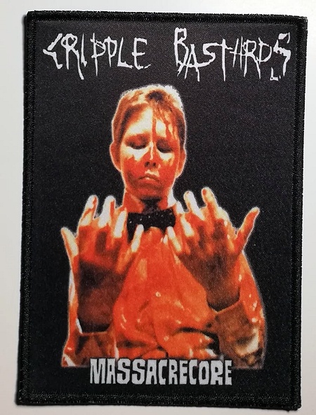 CRIPPLE BASTARDS \"Massacrecore\" (full color patch)