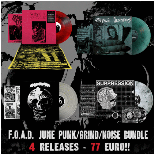 F.O.A.D. JUNE PUNK/GRIND/NOISE BUNDLE (4 x diehard LPs) PREORDER