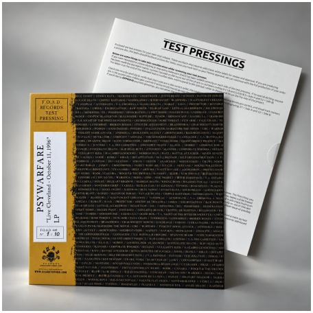 PSYWARFARE \"Live Cleveland - October 11, 1996\" [TEST PRESSING] PREORDER
