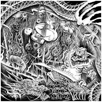 ABIGAIL / SYPHILITIC VAGINAS \"Split\" [BLUE VINYL, US IMPORT!]