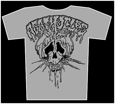 AGATHOCLES \"Skull logo\" (grey t-shirt)