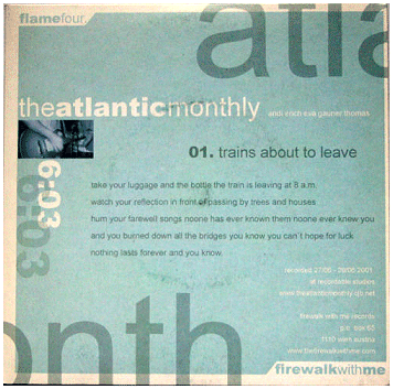 THE ATLANTIC MONTHLY / DINA \"Split\"