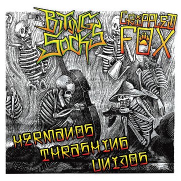 BITING SOCKS / CRIPPLED FOX \"Split\" [YELLOW VINYL!]