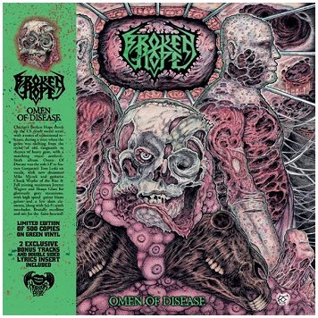 BROKEN HOPE \"Omen of disease\" [GREEN VINYL!]