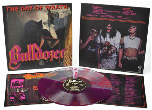 BULLDOZER \"The day of wrath\" [SPLATTER LP, U.S. IMPORT!]