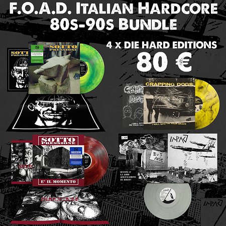F.O.A.D. ITALIAN HARDCORE 80s-90s BUNDLE (4 x diehard ed.) PREORDINI