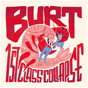 BURT / 1ST CLASS COLLAPSE \"Split\" [MARBLED RED LP!]