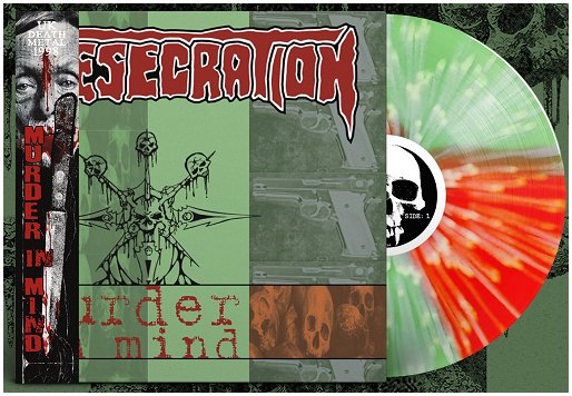DESECRATION \"Murder in mind\" [US IMPORT, GREEN/RED SPINNER VINYL!]