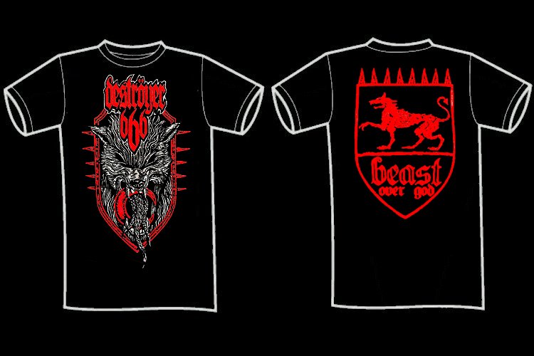 DESTROYER 666 \"Beast over god\" (t-shirt)