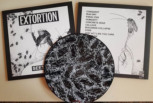 EXTORTION \"Seething\" [SILKSCREENED B-SIDE!]