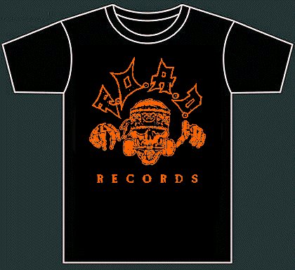 F.O.A.D. Records (Official t-shirt - Orange print)
