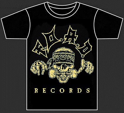 F.O.A.D. Records (Official t-shirt - Yellow print)