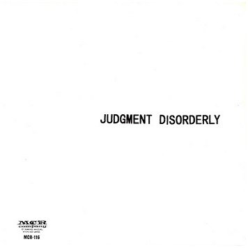 JUDGMENT DISORDERLY / HALL KEFT \"Split\" (MCR COMPANY, 1997!)