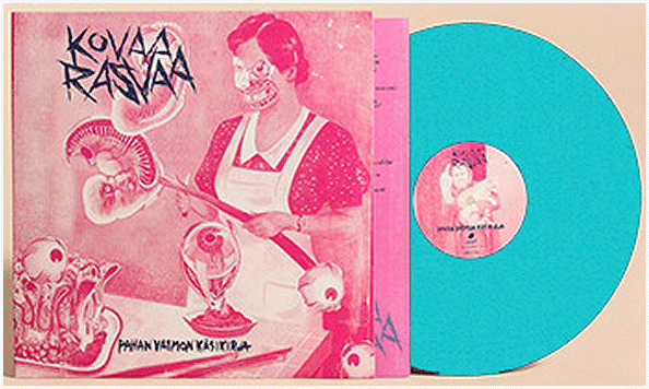 KOVAA RASVAA \"Pahan vaimon kasikirja\" [BLUE VINYL!]