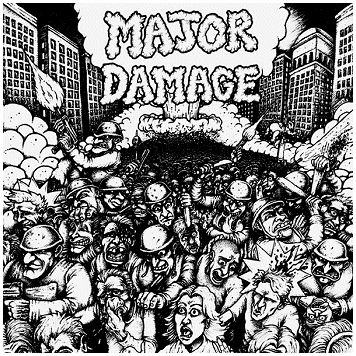 MAJOR DAMAGE "Sheer mayhem" [CLEAR BLUE VINYL!]