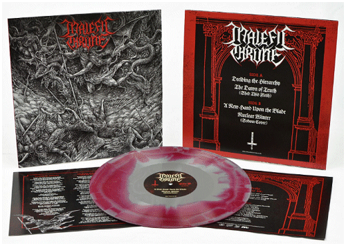 MALEFIC THRONE \"s/t\" [SPLATTER VINYL, U.S. IMPORT!]