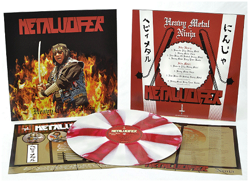 METALUCIFER \"Heavy metal ninja\" [PINWHEEL VINYL, U.S. IMPORT!]