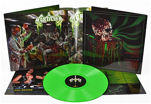 MORTICIAN \"Re-animated dead flesh\" [US IMPORT, NEON GREEN VINYL!]