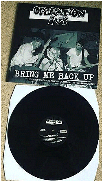 OPERATION IVY \"Bring me back up - Live 1988\"