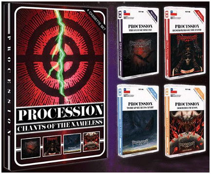 PROCESSION \"Chants of the nameless\" [4xTAPES BOXSET!]
