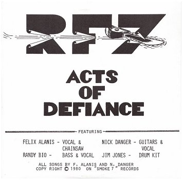 RF7 \"Acts of defiance\"