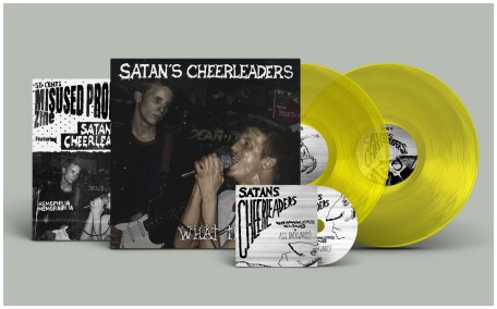 SATAN\'S CHEERLEADERS \"What the hell\" 2xLP+CD (diehard yellow)