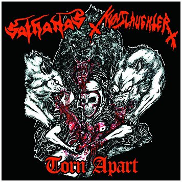 SATHANAS / NUNSLAUGHTER "Split" [WHITE VINYL!]