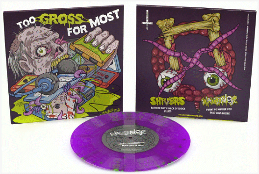SHIVERS / NAUSEATOR \"Split\" [VIOLET/GREEN SPLATTER VINYL!]