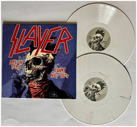 SLAYER \"Live in Paris - Punks not dead\" [2xLP, WHITE VINYL!]