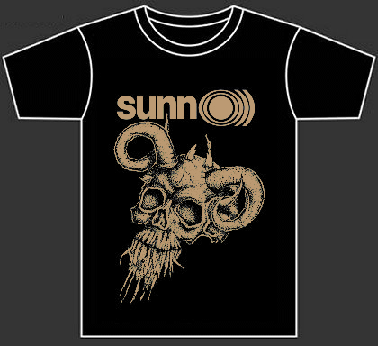 SUNN O))) \"goat skull (gold print)\"