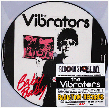 THE VIBRATORS \"Baby, baby\" [PICTURE EP, RSD2019!]